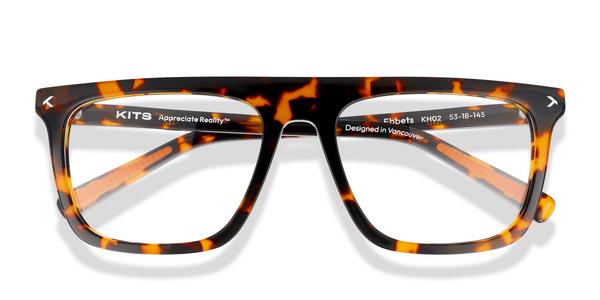 KITS Ebbets Sport - Dark Havana, Acetate, Flat-Top frame