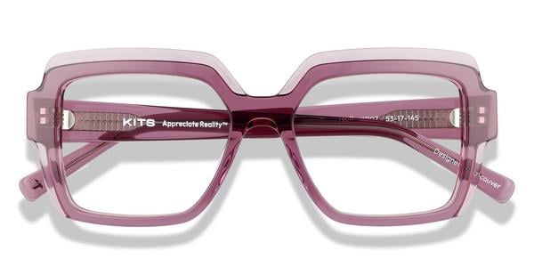 KITS Nell - Transparent Purple, Acetate, Rectangle frame