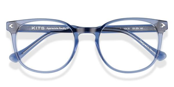 KITS Walnut - Navy, Acetate, Round frame