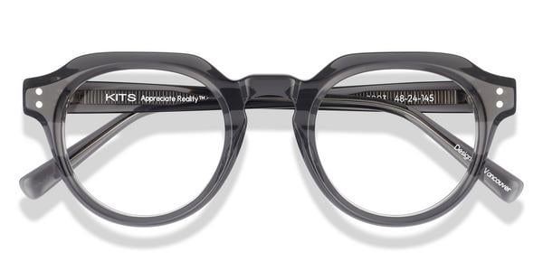 KITS Colin - Grey /  Silver, Acetate, D Frame frame