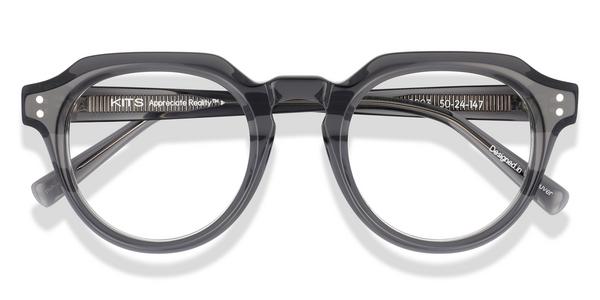 KITS Big Colin - Grey /  Silver, Acetate, D Frame frame
