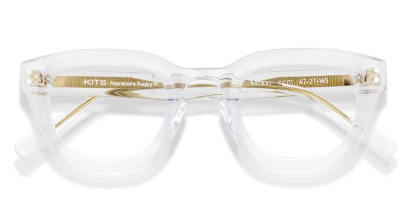 KITS Simon - Clear / Gold, Acetate, D Frame frame