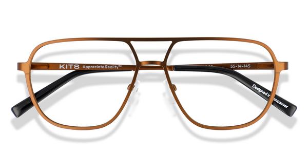 KITS Remington - Matte Brown, Metal, Aviator frame