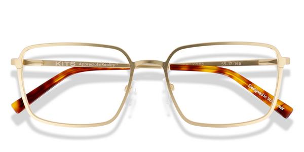 KITS Winthrop - Matte Gold, Metal, Rectangle frame