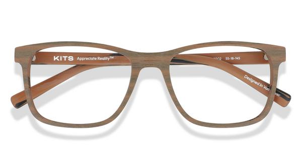 KITS Wilfred - Matte Brown, Acetate, Rectangle frame