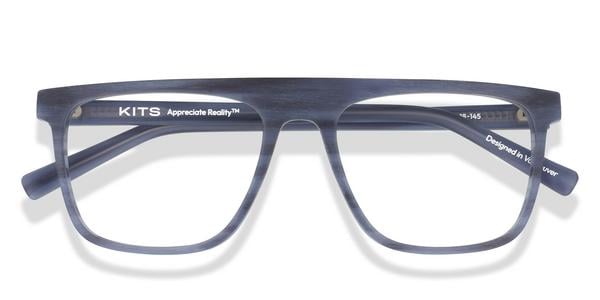 KITS Ellington - Matte Navy, Acetate, Flat-Top frame