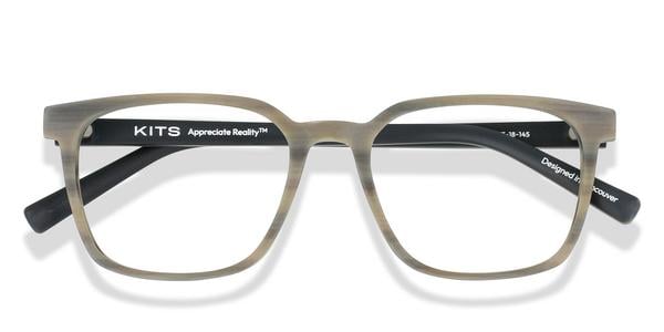 KITS Easton - Matte Dark Grey, Acetate, Rectangle frame