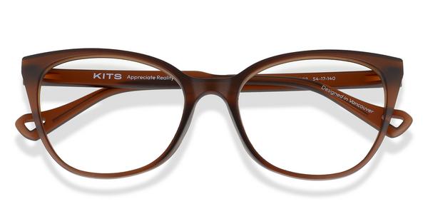 KITS Porteau - Matte Caramel, Eco-Friendly, Cat Eye frame