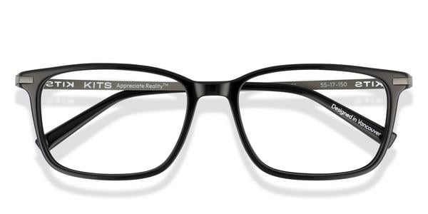 KITS Clyde - Black, Acetate, Rectangle frame