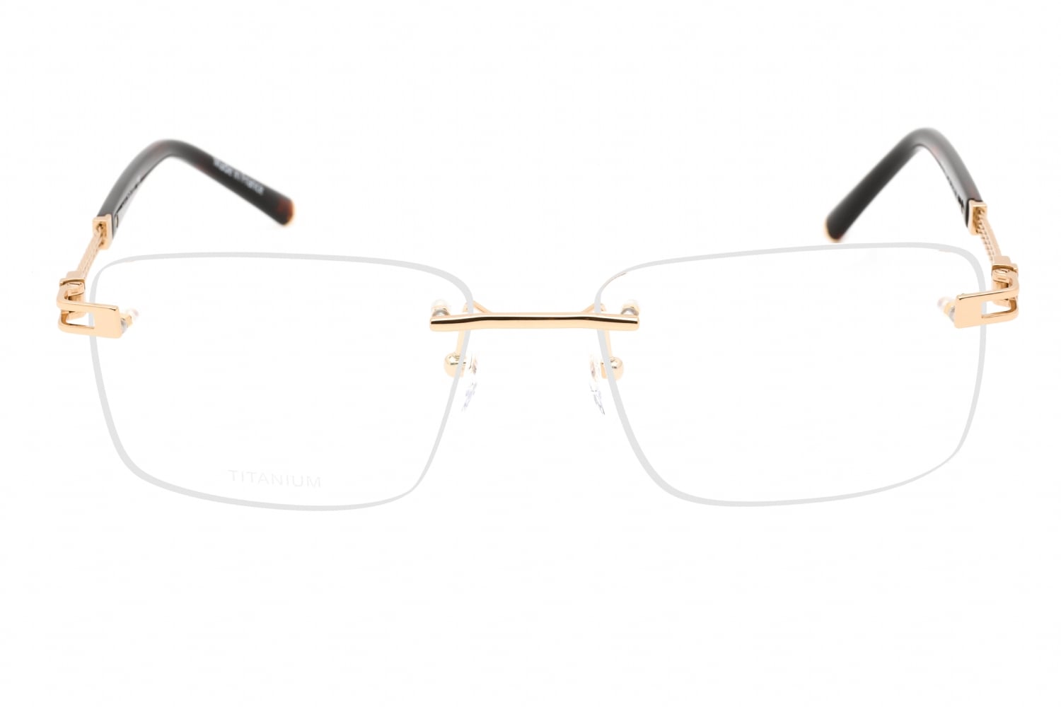 Charriol PC75094 - Shiny Gold, Titanium, Rimless frame