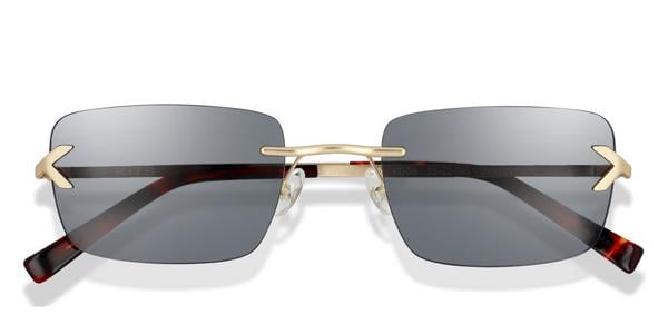 KITS Himmel Sun - Matte Gold, Stainless Steel, Rectangle frame