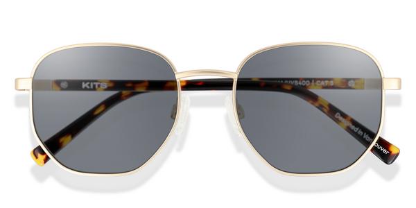 KITS Liv Sun - Matte Gold, Stainless Steel, Geometric frame