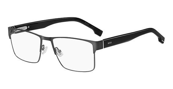 Hugo Boss Boss 1764 - Matte Ruthenium Black, Stainless Steel, Rectangle frame