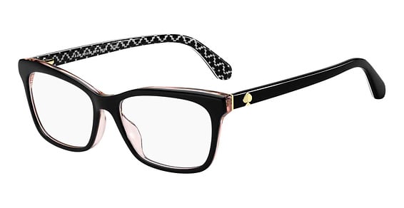 Kate Spade Cardea - Black Pink, Acetate, Rectangle frame