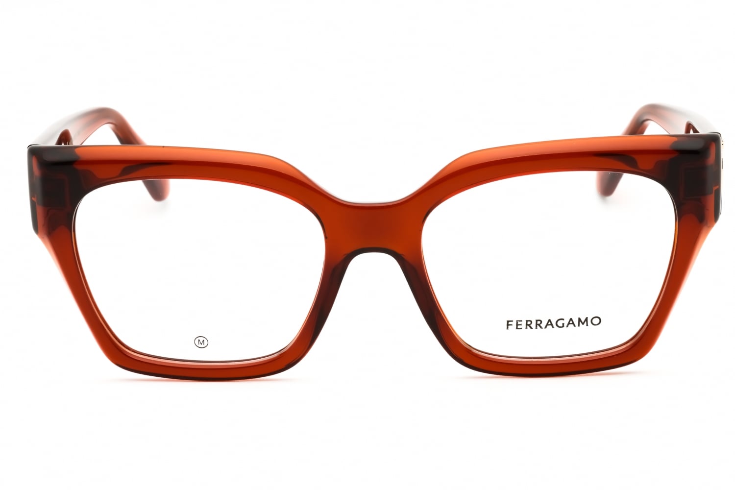 Salvatore Ferragamo SF2983 - Transparent Rust, Acetate, Rectangle frame