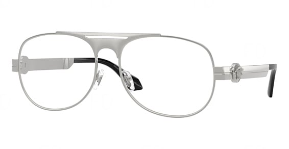 Versace VE1319 - Silver Versace, Metal, Aviator frame