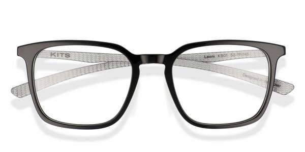 KITS Loam - Black, Acetate, Rectangle frame