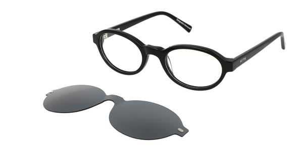 KITS Soren Clip-On - Black, Acetate, Oval frame