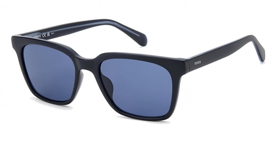 Fossil FOS 3183/G/S - Fllku MTT Blue M, Acetate, Rectangle frame