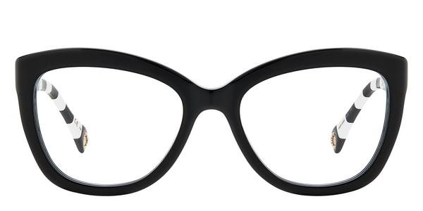 Carolina Herrera HER 0088 - Black White, Plastic, Rectangle frame