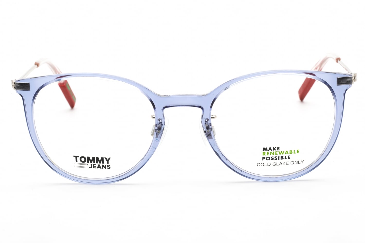 Tommy Hilfiger TJ 0051 - Blue, Plastic, Round frame