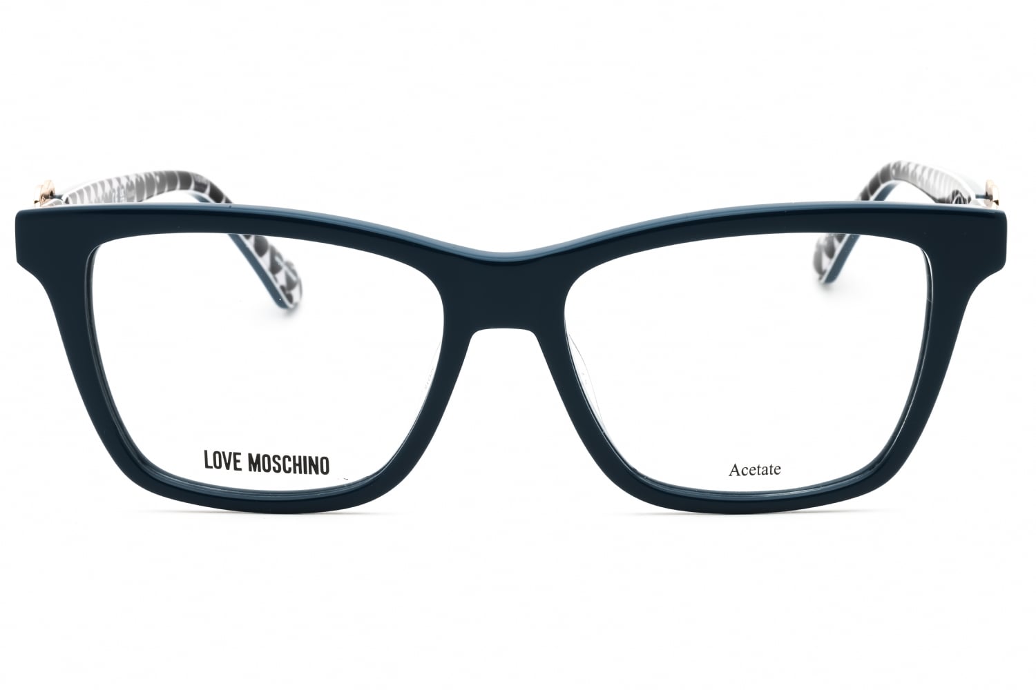 Moschino MOL610 - Blue, Plastic, Rectangle frame
