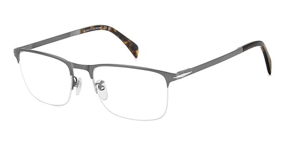 David Beckham DB 1146/US - Matte Dark Ruthenium, Stainless Steel, Rectangle frame