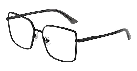 Jimmy Choo JC2017J - Matte Black, Metal, Rectangle frame