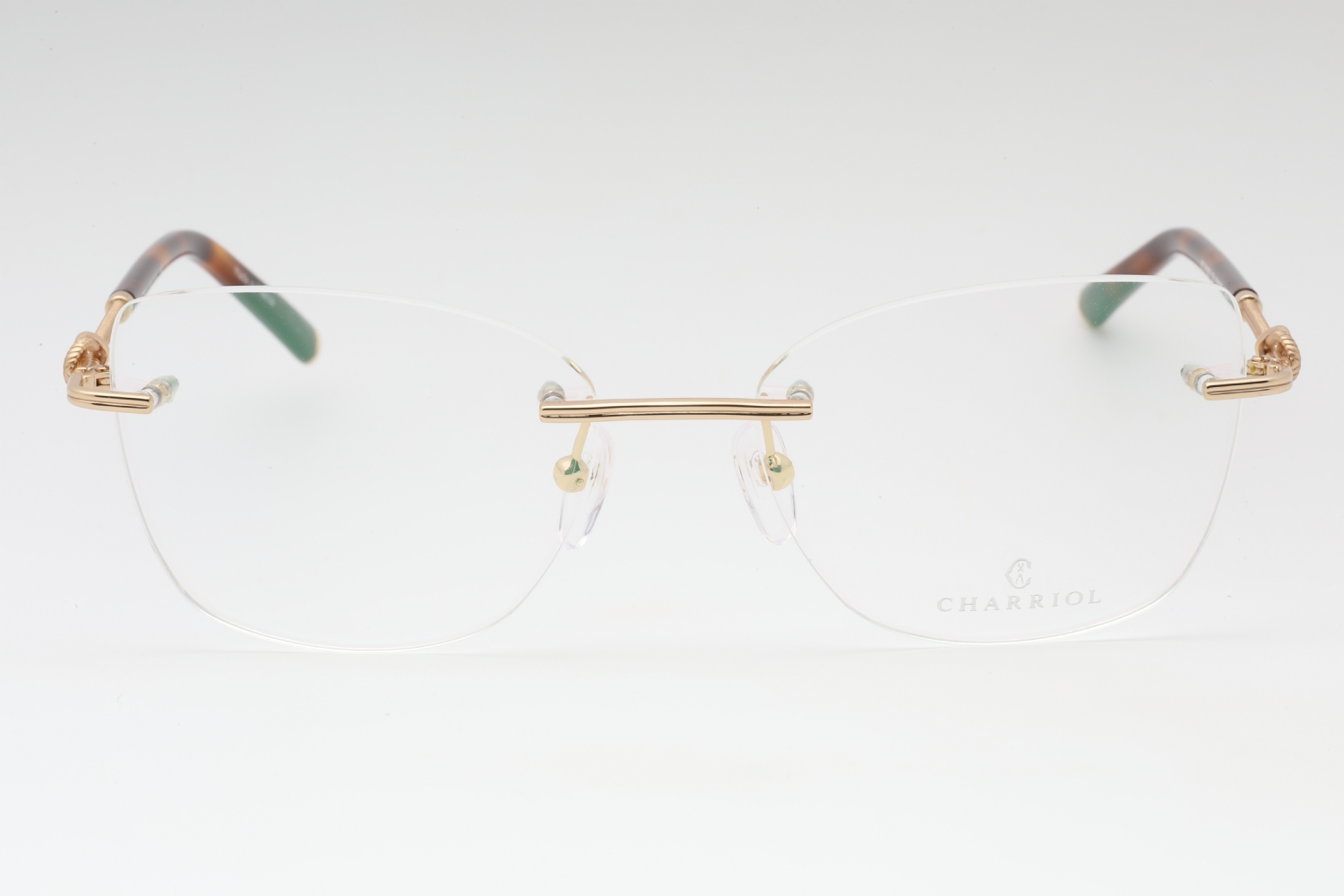 Charriol PC71027 - Shiny Satin Gold, Metal, Rimless frame