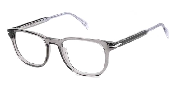 David Beckham DB 1123 - Grey, Acetate, Rectangle frame