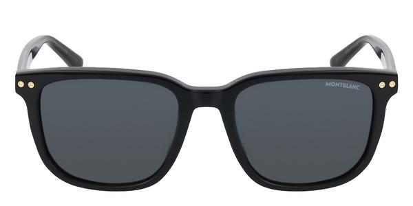 Montblanc MB0258SA - Black, Acetate, Rectangle frame