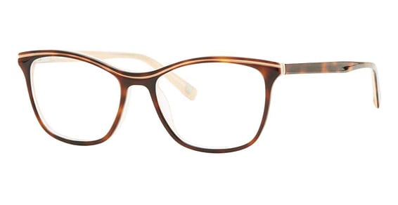 Liz Claiborne L 453 - Havana Peach, Acetate, Cat Eye frame