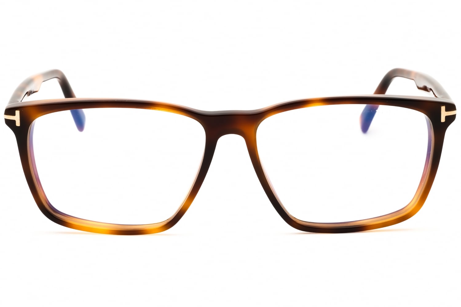Tom Ford FT5959-B - Blonde Havana/clear, Acetate, Rectangle frame