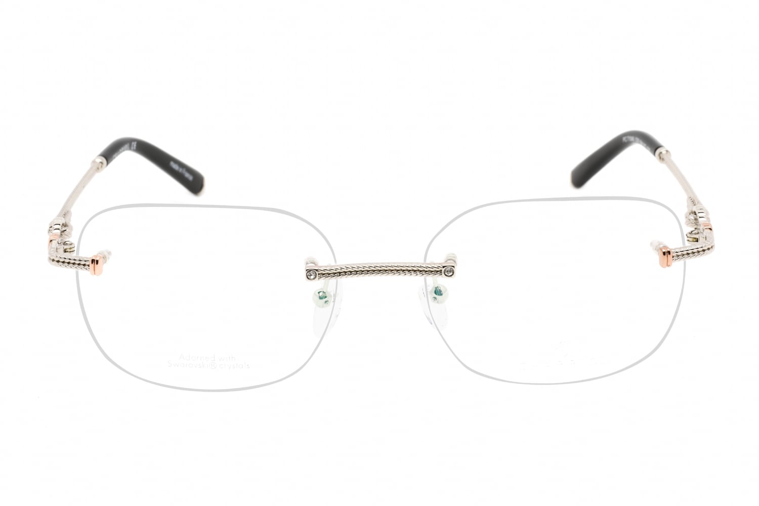 Charriol PC71046 - Shiny Silver/pink Gold, Metal, Rimless frame