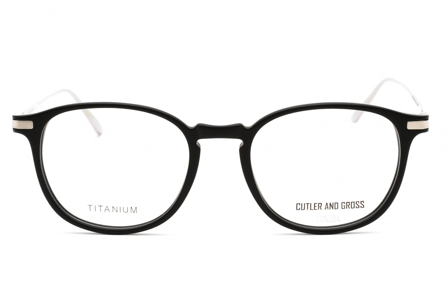 Cutler and Gross CG1303 - Silver/black/metallic/gunmetal, Plastic, Round frame