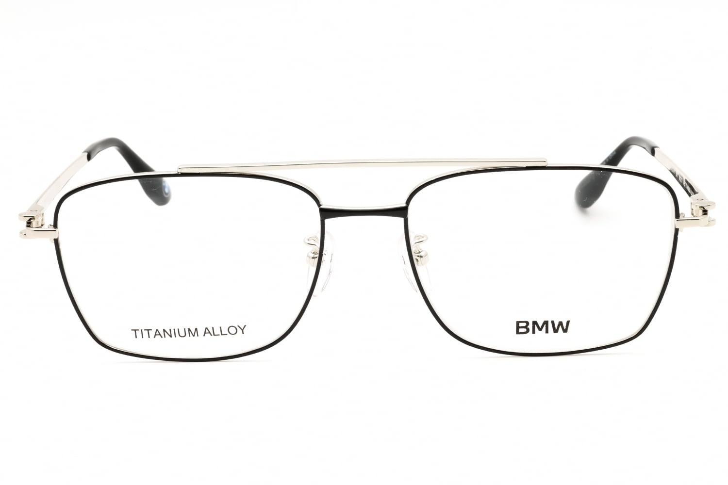 BMW BW5102-H - Shiny Black, Titanium, Rectangle frame