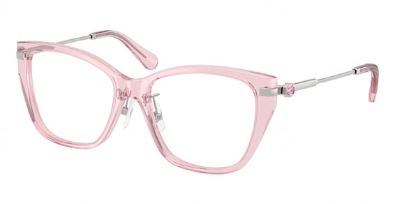 Swarovski SK2060F - Transparent Pink, Plastic, Cat Eye frame