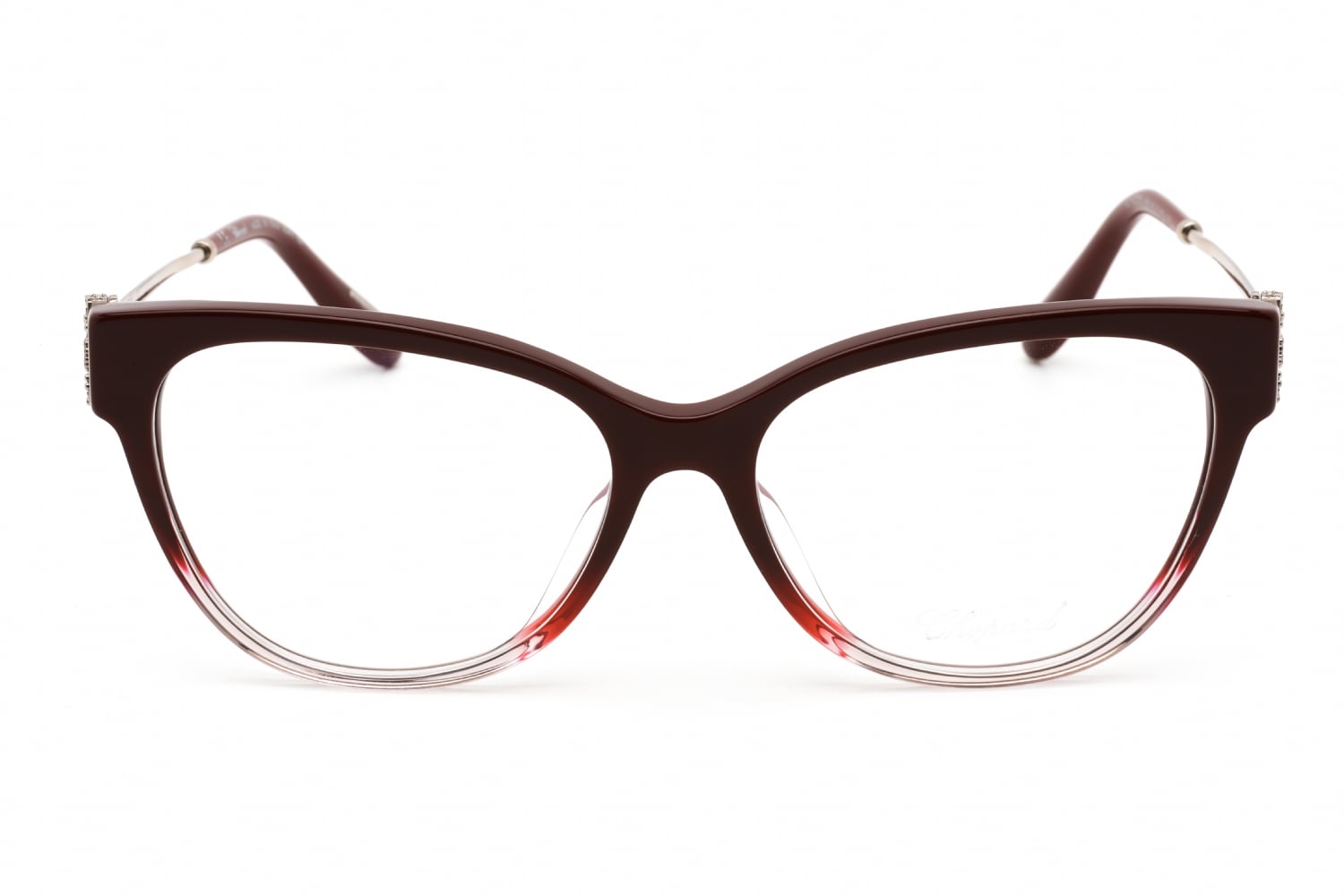 Chopard VCH325S - Shiny RED Grad.light Pink, Mixed Materials, Cat Eye frame