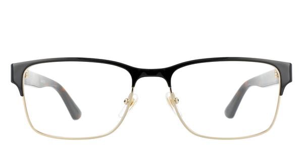 Gucci GG0750O - Black Havana, Metal, Rectangle frame