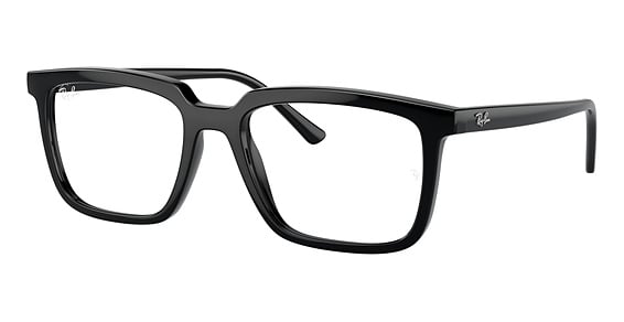 Ray-Ban RX7239 ALAIN - Black, Acetate, Rectangle frame