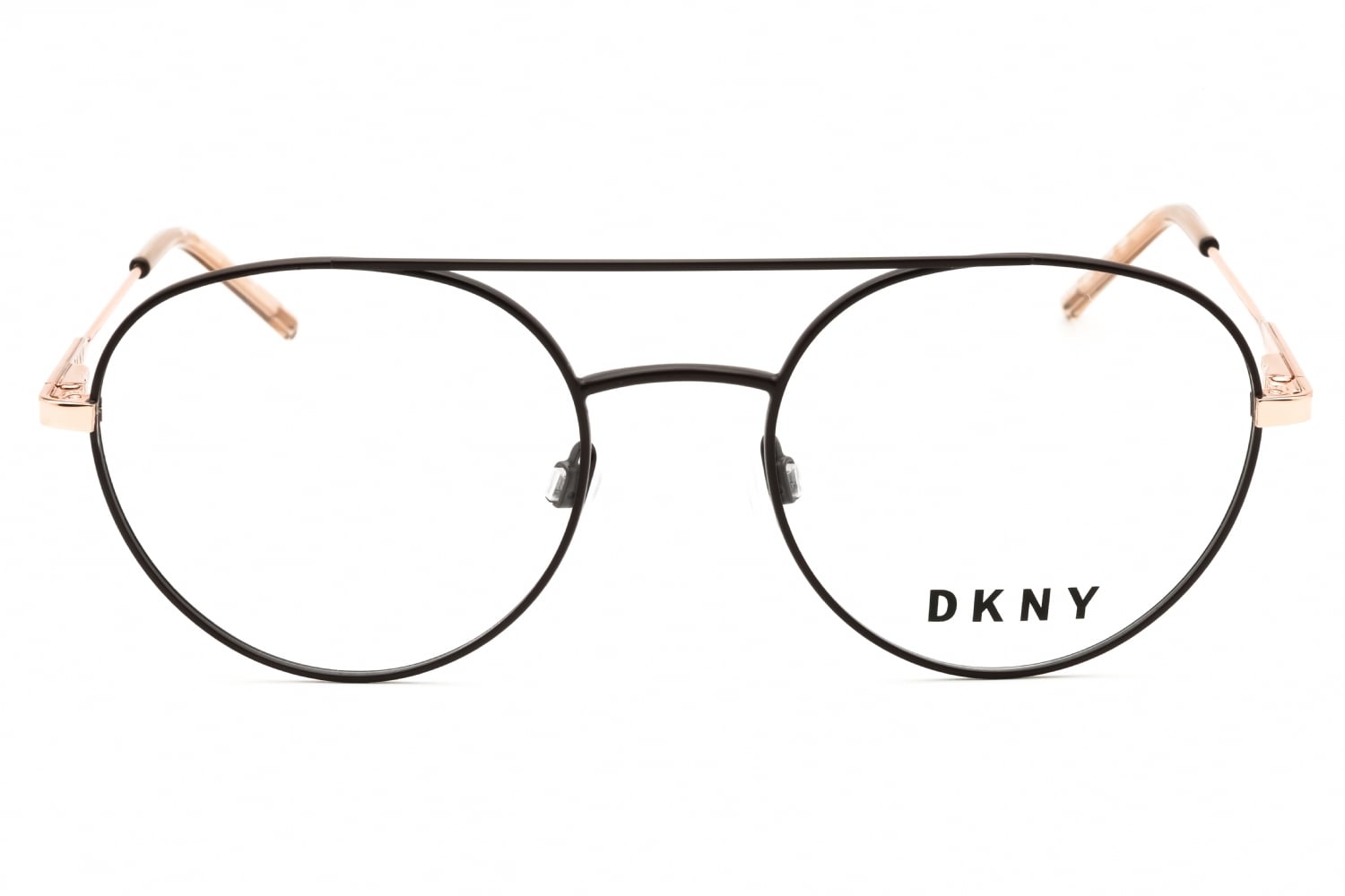 DKNY DK1025 - Brown / Rose Gold, Metal, Round frame