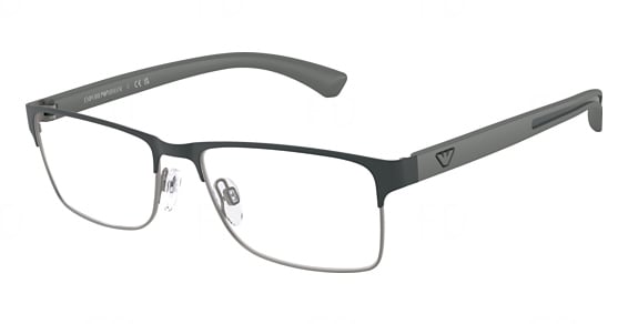 Emporio Armani EA1052 - Matte Dark Grey ON Gunme, Metal, Rectangle frame