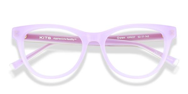 KITS Gwen - Translucent Bubblegum, Acetate, Cat Eye frame