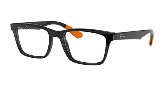 Ray-Ban RX7025 - Black, Acetate, Rectangle frame