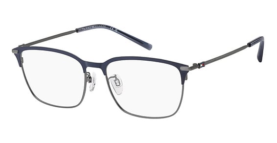 Tommy Hilfiger TH 2297/F/US - Dkrt Blue, Stainless Steel, Rectangle frame
