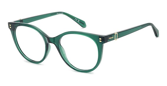 Polaroid PLD D601 - Green, Plastic, Cat Eye frame