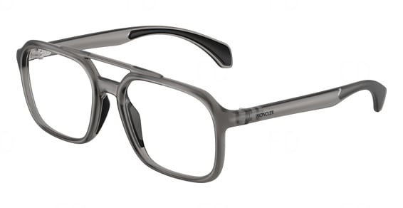 Moncler ME3002 - Matte Transparent Grey, Acetate, Aviator frame