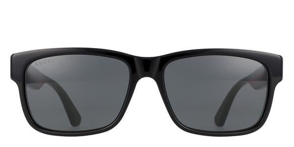 Gucci GG0340S - Black Multicolor, Acetate, Rectangle frame