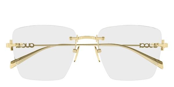 Gucci GG1938O - Gold, Metal, Rimless frame