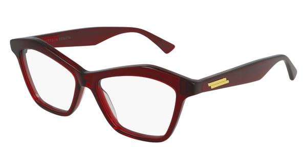 Bottega Veneta BV1096O - Red, Acetate, Cat Eye frame